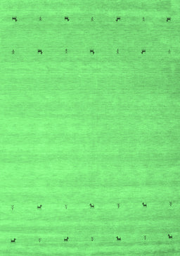 Abstract Emerald Green Contemporary Rug, con923emgrn