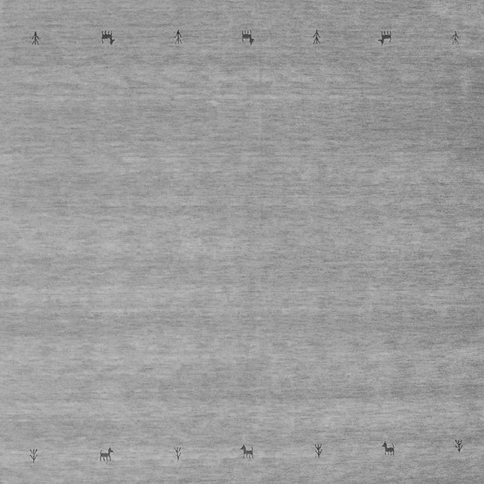 Serging Thickness of Machine Washable Abstract Gray Contemporary Rug, wshcon923gry