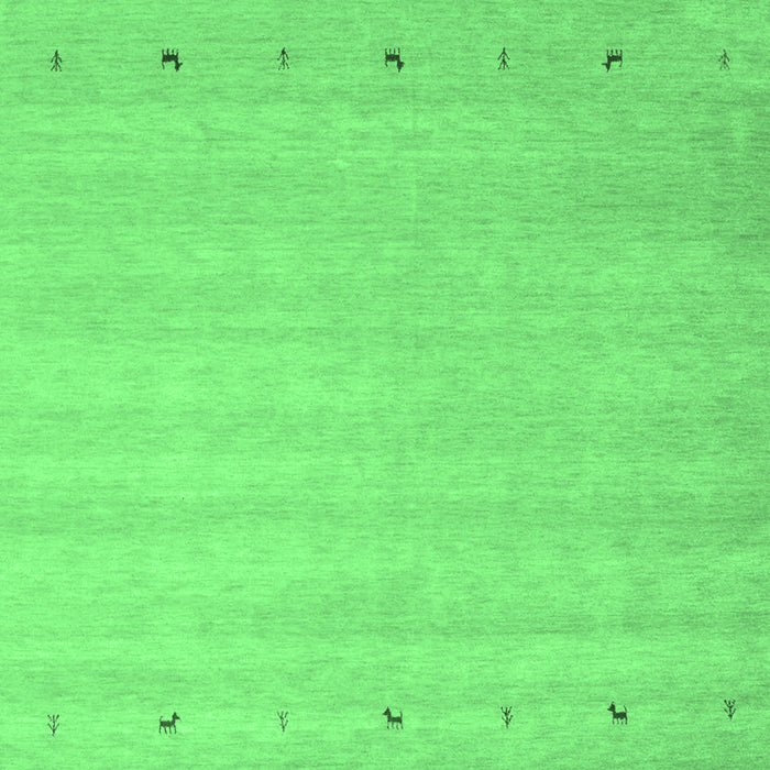 Machine Washable Abstract Emerald Green Contemporary Area Rugs, wshcon923emgrn