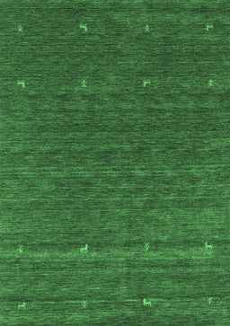 Abstract Emerald Green Contemporary Rug, con924emgrn