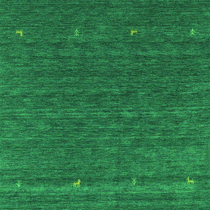 Serging Thickness of Machine Washable Abstract Green Contemporary Area Rugs, wshcon924grn