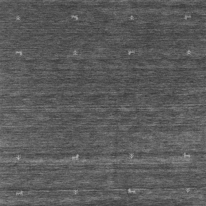 Round Machine Washable Abstract Gray Contemporary Rug, wshcon924gry