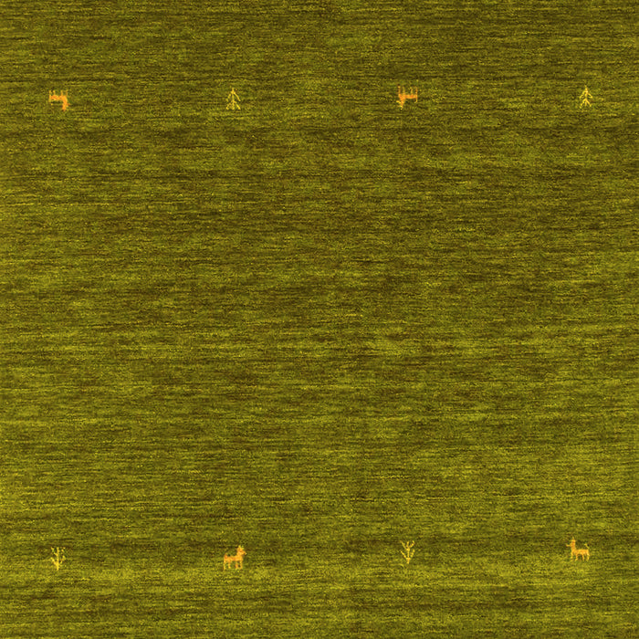 Machine Washable Abstract Yellow Contemporary Rug, wshcon924yw