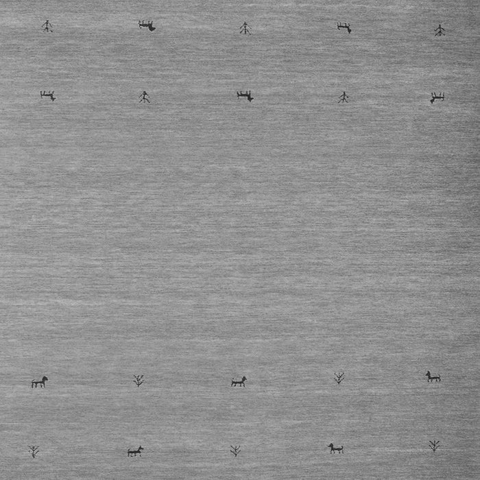 Round Machine Washable Abstract Gray Contemporary Rug, wshcon925gry