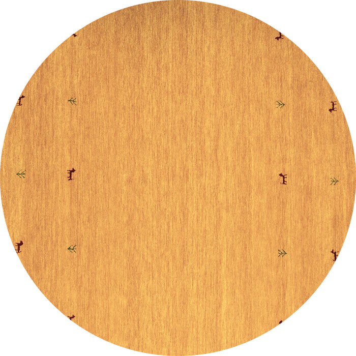 Round Machine Washable Abstract Brown Contemporary Rug, wshcon925brn