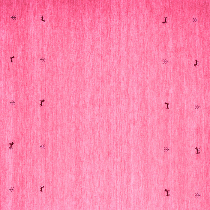 Square Machine Washable Abstract Pink Contemporary Rug, wshcon925pnk