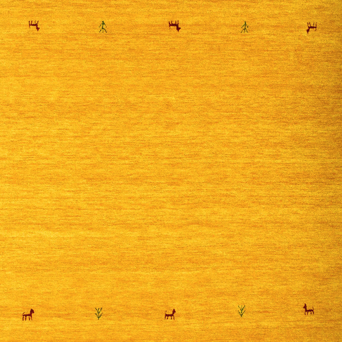 Abstract Yellow Contemporary Rug, con925yw