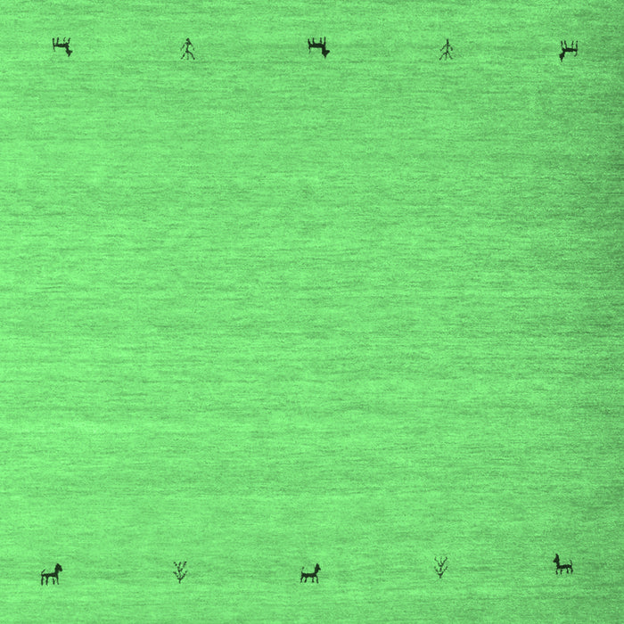 Abstract Emerald Green Contemporary Rug, con925emgrn