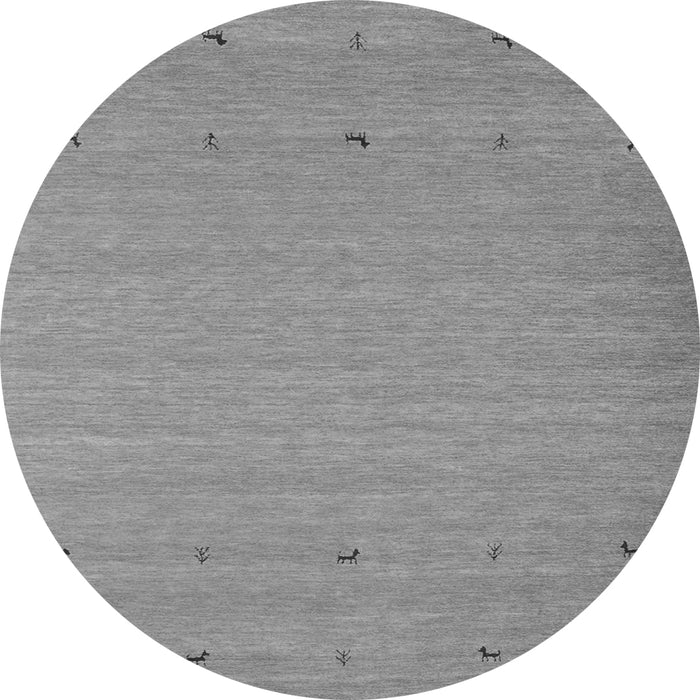 Machine Washable Abstract Gray Contemporary Rug, wshcon925gry