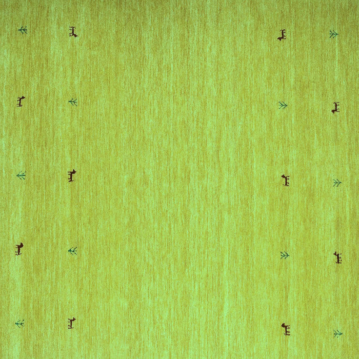 Square Machine Washable Abstract Turquoise Contemporary Area Rugs, wshcon925turq