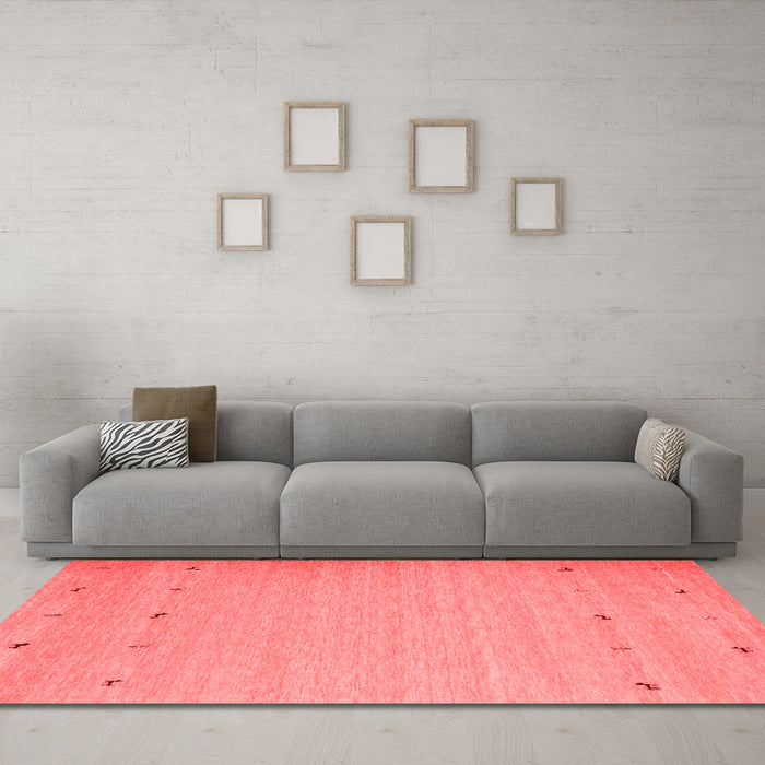 Contemporary Red Washable Rugs