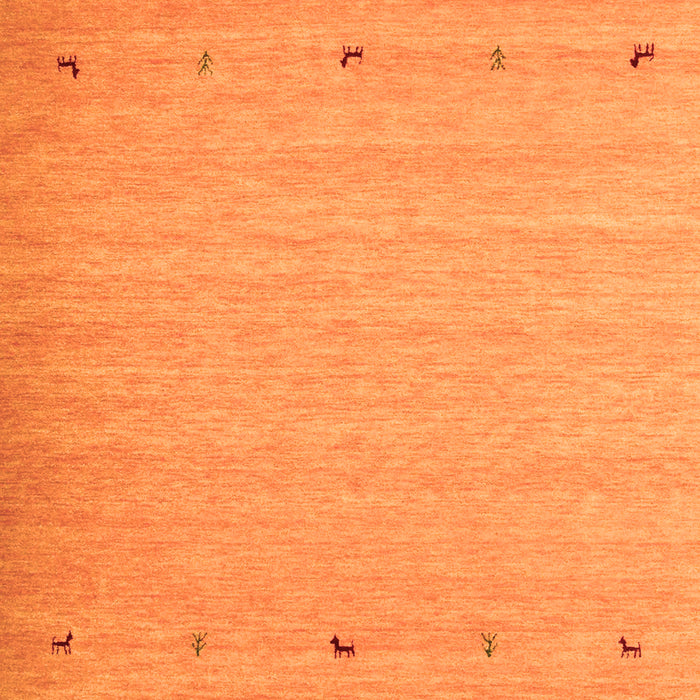 Serging Thickness of Machine Washable Abstract Orange Contemporary Area Rugs, wshcon925org