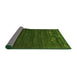 Thickness of Contemporary Shamrock Green Modern Rug, con926