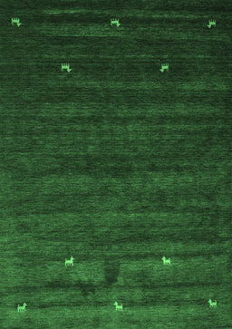 Abstract Emerald Green Contemporary Rug, con926emgrn