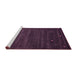 Sideview of Machine Washable Abstract Purple Contemporary Area Rugs, wshcon926pur