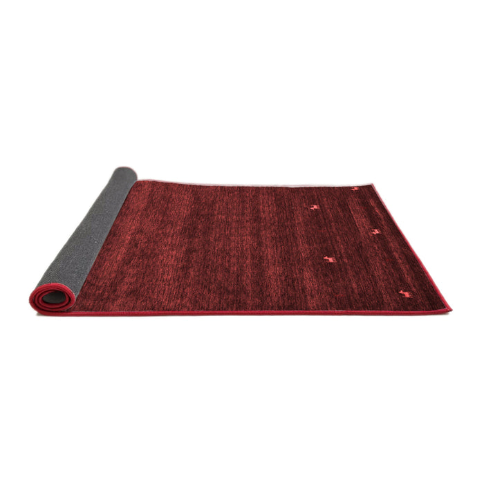 Abstract Red Contemporary Area Rugs