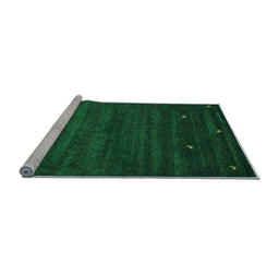 Sideview of Machine Washable Abstract Light Blue Contemporary Rug, wshcon926lblu