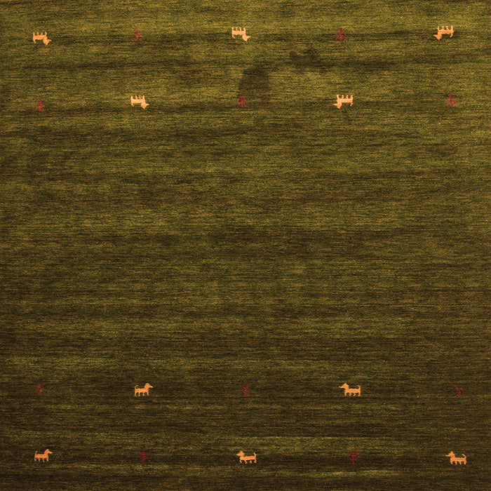 Round Machine Washable Abstract Orange Contemporary Area Rugs, wshcon926org