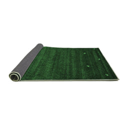 Sideview of Abstract Emerald Green Contemporary Rug, con926emgrn