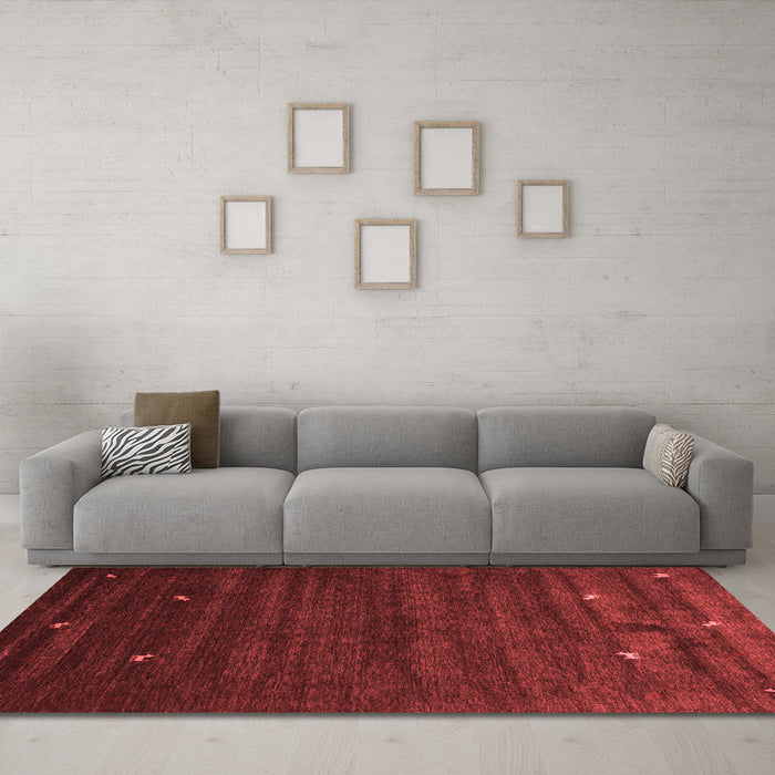 Contemporary Red Washable Rugs