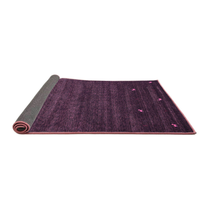 Sideview of Abstract Purple Contemporary Rug, con926pur