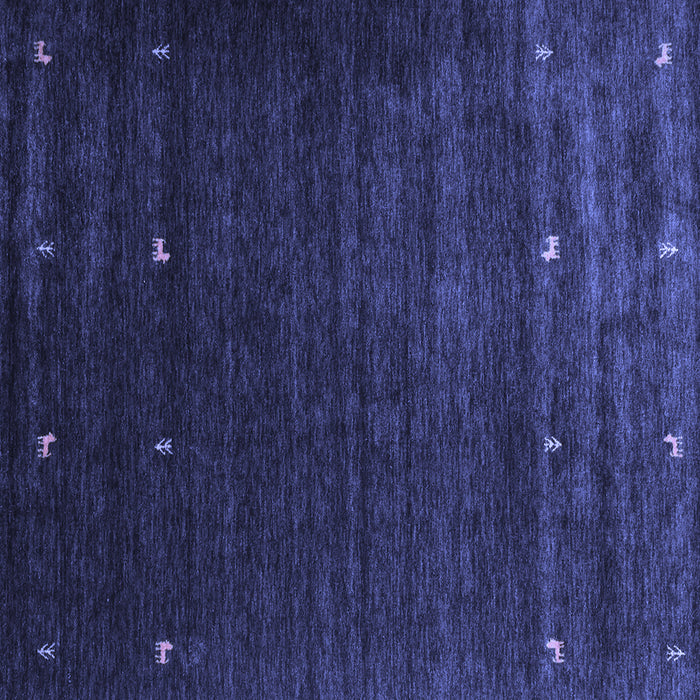 Square Machine Washable Abstract Blue Contemporary Rug, wshcon927blu