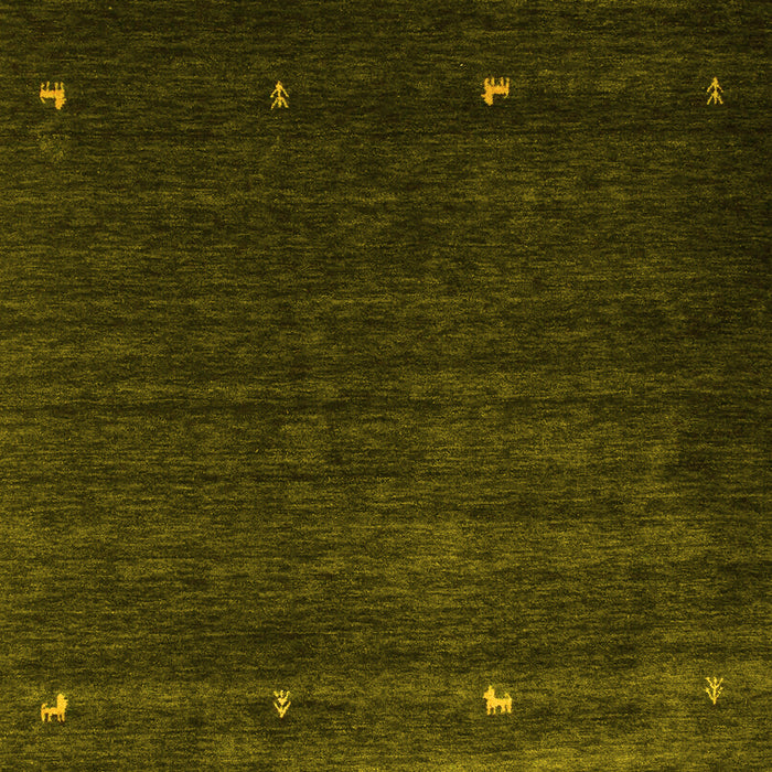 Abstract Yellow Contemporary Rug, con927yw