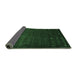 Sideview of Abstract Emerald Green Contemporary Rug, con927emgrn