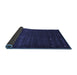 Sideview of Abstract Blue Contemporary Rug, con927blu