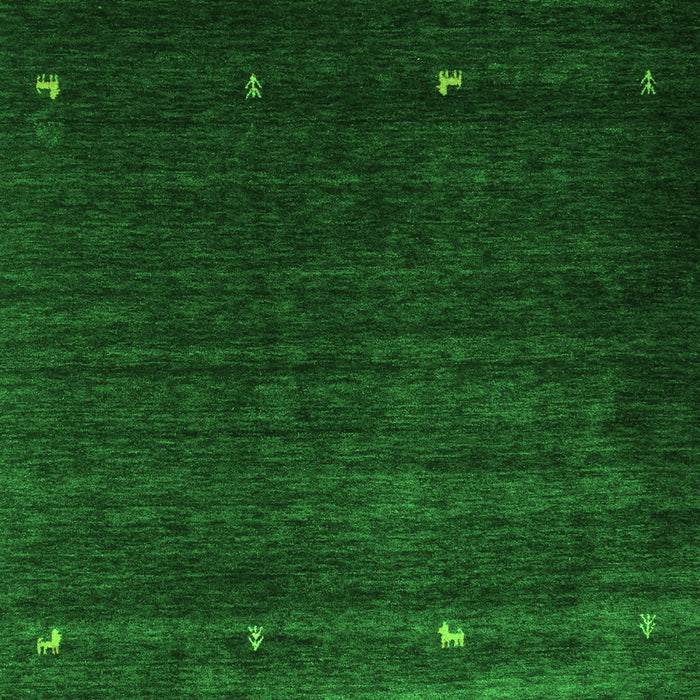 Abstract Green Contemporary Rug, con927grn