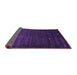 Sideview of Abstract Purple Contemporary Rug, con927pur