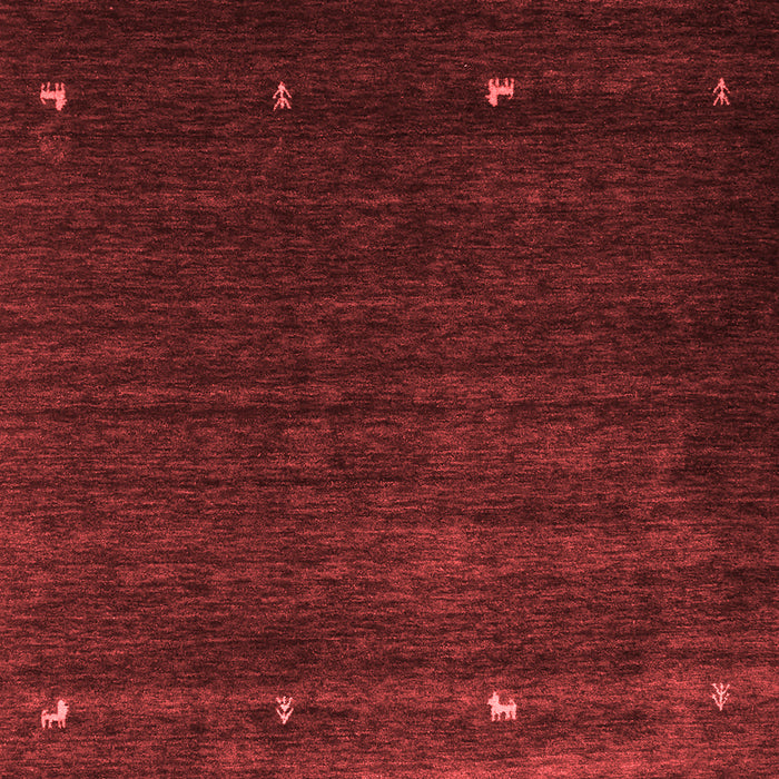 Machine Washable Abstract Red Contemporary Rug, wshcon927red