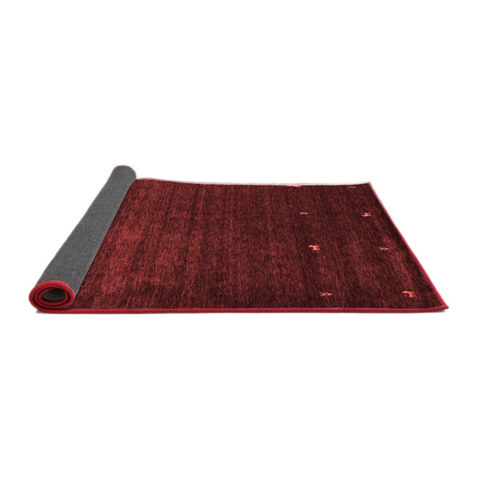 Abstract Red Contemporary Area Rugs