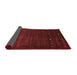 Abstract Red Contemporary Area Rugs