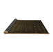 Sideview of Abstract Brown Contemporary Rug, con927brn