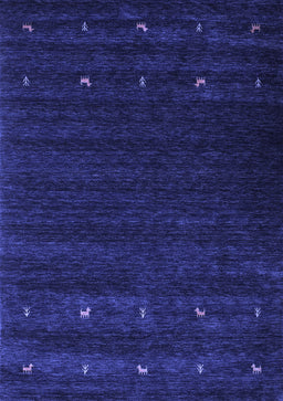Abstract Blue Contemporary Rug, con928blu