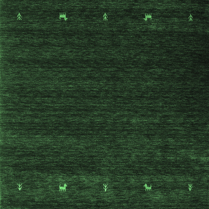 Abstract Emerald Green Contemporary Rug, con928emgrn