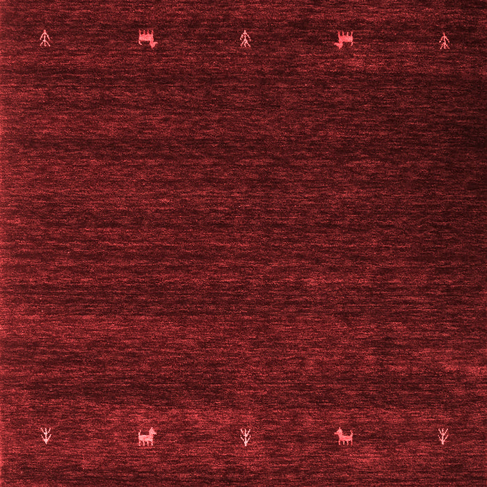 Abstract Red Contemporary Area Rugs