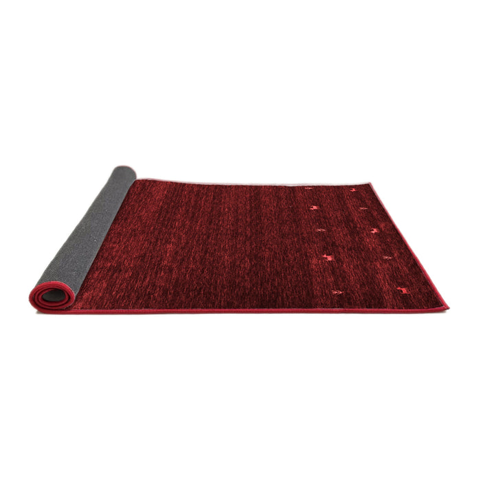 Abstract Red Contemporary Area Rugs
