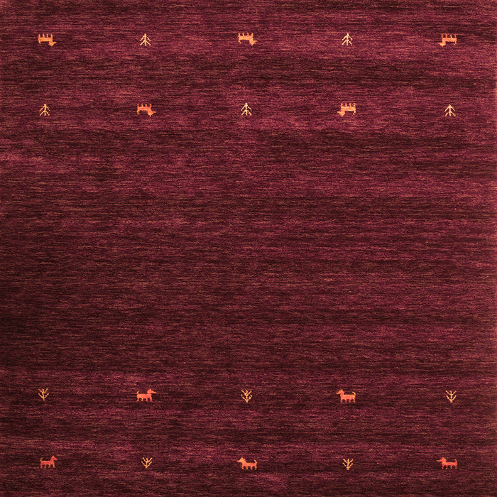 Serging Thickness of Abstract Orange Contemporary Rug, con928org