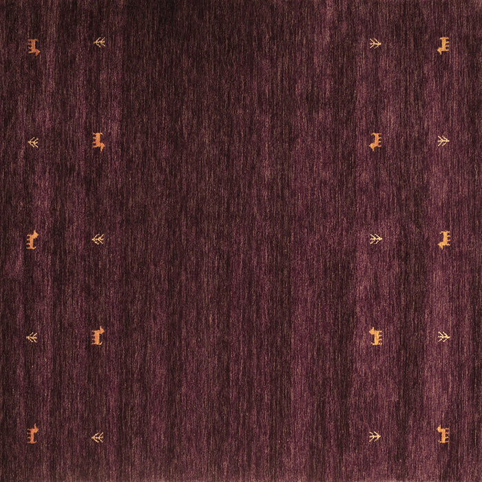 Square Abstract Brown Contemporary Rug, con928brn