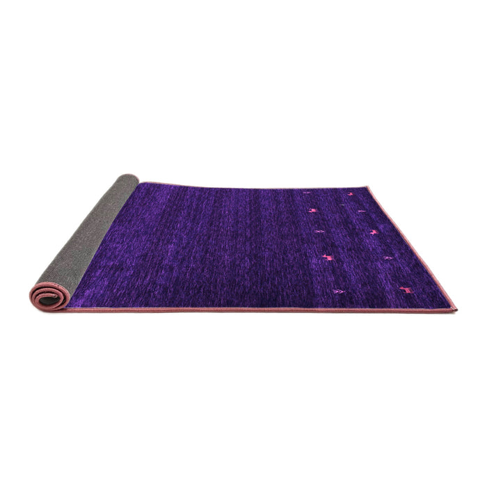 Sideview of Abstract Purple Contemporary Rug, con928pur