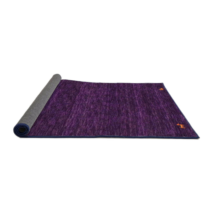 Thickness of Contemporary Purple Modern Rug, con929