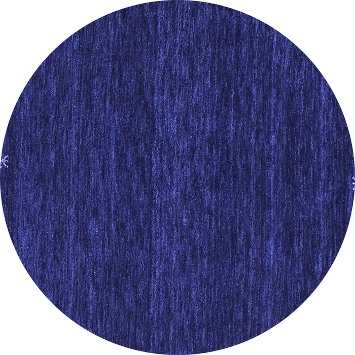Round Machine Washable Abstract Blue Contemporary Rug, wshcon929blu
