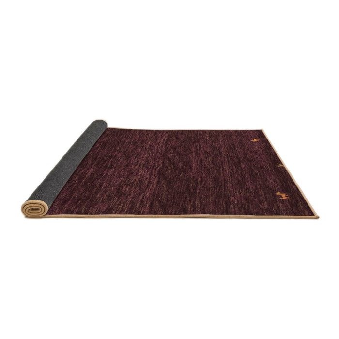 Sideview of Abstract Brown Contemporary Rug, con929brn