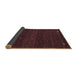 Sideview of Abstract Brown Contemporary Rug, con929brn