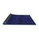 Sideview of Abstract Blue Contemporary Rug, con929blu