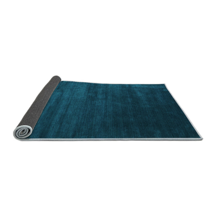 Sideview of Abstract Light Blue Contemporary Rug, con92lblu