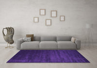 Machine Washable Abstract Purple Contemporary Rug, wshcon92pur