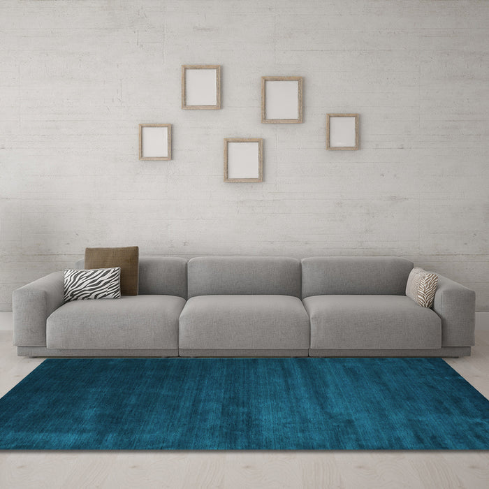 Machine Washable Abstract Light Blue Contemporary Rug in a Living Room, wshcon92lblu